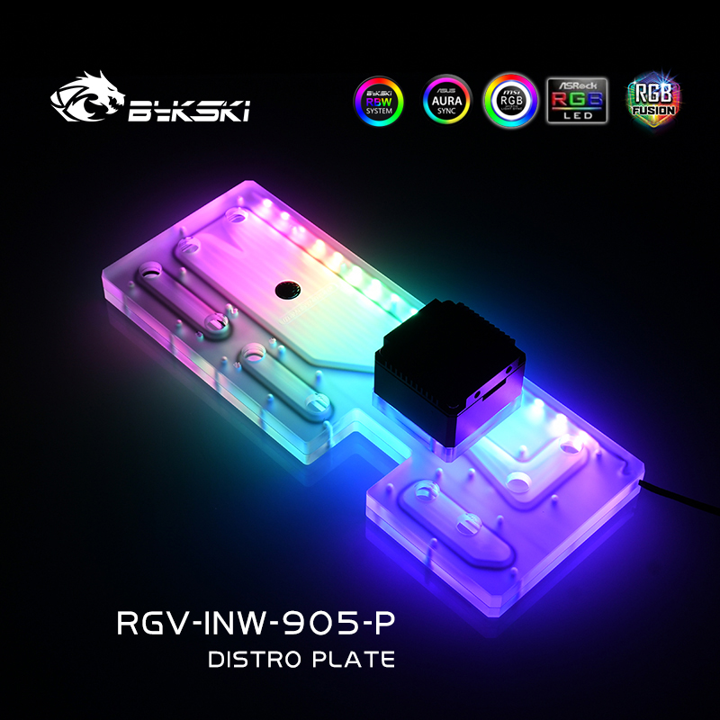 Distro Plate Ddc Pump Combo - Bykski RGV-INW-905-P Piastra di distribuzione in