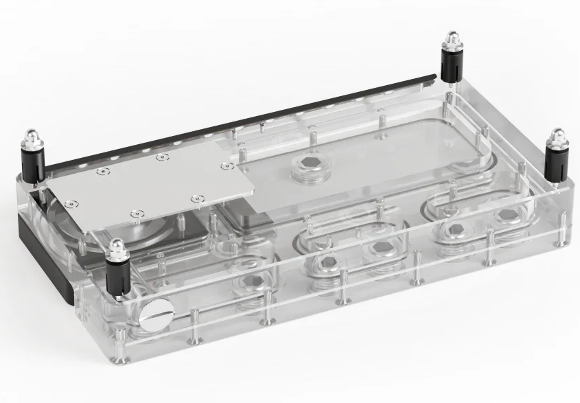 Integrated Pump Reservoir Distro Plate - Alphacool Core Distro Plate 240 Sinistra